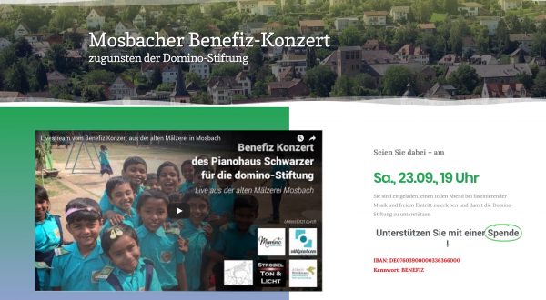 Livestream Benefizkonzert (Domino Stiftung)