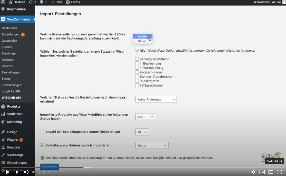 Woocommerce Wiso Mein Buro Api Schnittstelle